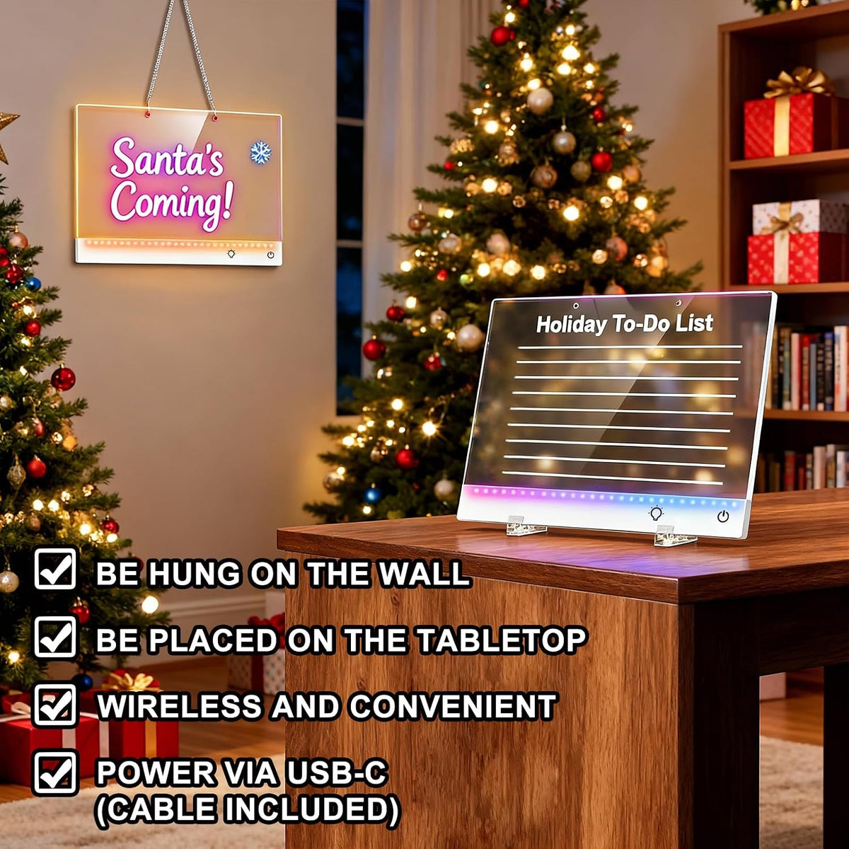 Led Drawing Board with 13 Light Effects, 17" Rechargeable Glow Doodle LED Note Board with Colors, Neon Light up Drawing Tablet Gifts for Kids for Education Birthday Christmas Gift Ideas