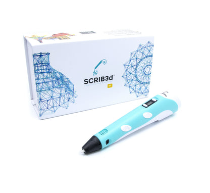 P1 3D Printing Pen with Display - Includes 3D Pen, 3 Starter Colors of PLA Filament, Stencil Book + Project Guide, and Charger